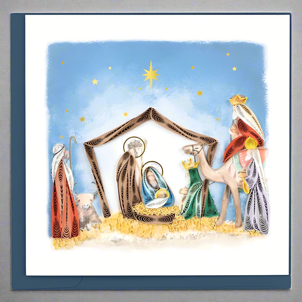 NativitySceneHolidayGreetingCardbyQuillingCard_87048 cozyhot